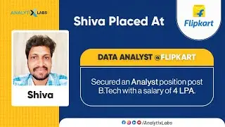 Flipkart Data Analyst: My Experience as a B.Tech Fresher - Shiva Shares His Story!