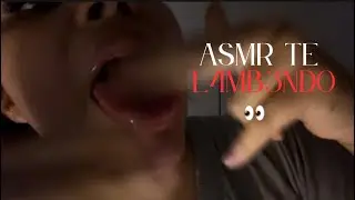 ASMR - Spit painting & tongue sounds