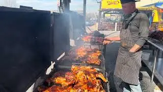 UNA TONELADA DE POLLOS ASADOS CON EL AMIGO SANTOS EL POLLERO LOS MEJORES