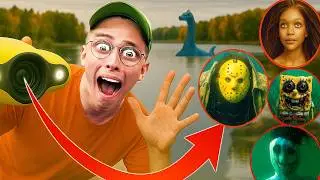 UNDERWATER DRONE filmed Mermaid, Jason, SpongeBob.EXE and Sea Jeff!