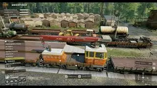 SnowRunner - Использование  двух вагонов ( Use of two railroad cars)