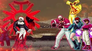 Orochi Blood Iori Vs Super Orochi Team | Mugen Fighters | KOF Mugen