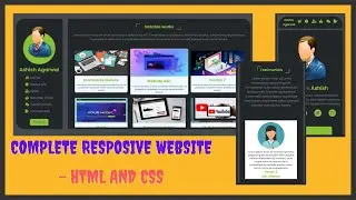Complete responsive portfolio website | HTML and CSS | No Javascript