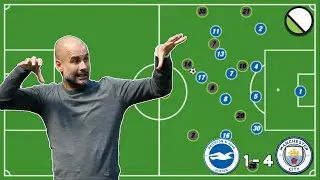 Guardiola's Man City Tactics That Won the Premier League | Tactical Analysis vs Brighton