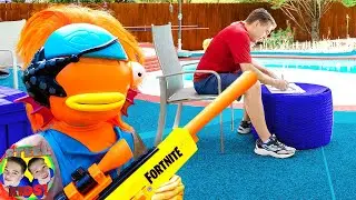 Drop Box Battle Royale! Fortnite In Real Life!