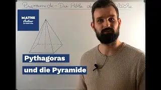 Höhe der Seitenfläche einer Pyramide berechnen - Pythagoras