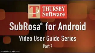 Part 7 - Sub Rosa for Android User Guide - Settings