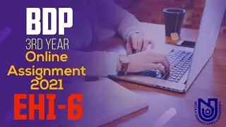 BDP 3rd Year EHI-6 Assignment 2021 || Live || NSOU || History MCQ Question/Answers