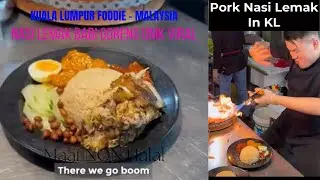 Nasi Lemak Babi Goreng Unik & Viral di Malaysia KL #kulinermalaysia #babigoreng #kulinerKL