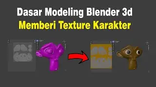 Cara mudah  texture karakter dengan paint texture blender 3d 2.92