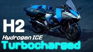 Exhaust sound alive 🚀 Internal combustion engine hydrogen H2 ICE motorcycle 💧 Kawasaki Ninja H2