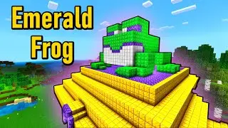 I built an Emerald Frog in Minecraft Survival!