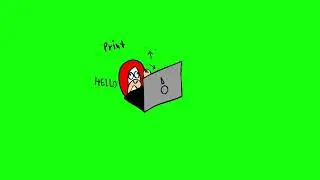 Typing Computer Green Screen By Zaggazag