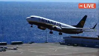GO AROUND B737 TAILWIND ON THE RUNWAY at Madeira Airport ✈️