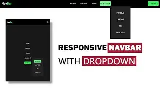 Responsive Dropdown Navbar  Menu using HTML, CSS & JavaScript || Code Genesis || #viral