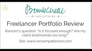 Freelance Portfolio Review: Ransom