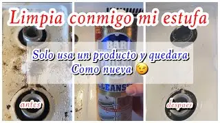 Limpieza de mi pequeña estufa🧽| RUTINA DE LIMPIEZA DE MI ESTUFA BLANCA 🧼 🤩 | mucho cochambre 🥴🤮