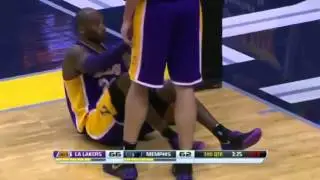 Kobe Bryant's Scary Moment For Lakers Fans | Lakers vs Grizzlies | December 17 - 2013 | NBA 2013/14