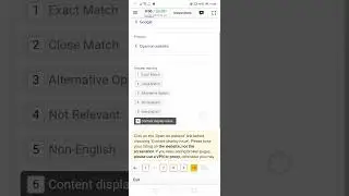Is the landing page relevant to the query? 0.085$ accepted task