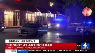 Six people shot outside Antioch night spot
