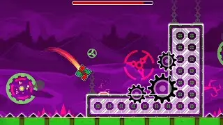 Geometry dash I created a level in ( level editor )