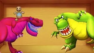 Dinosaurs T-rex vs The Buddy | Kick The Buddy