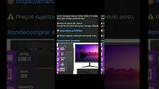 🇧🇷 PC Completo Mancer, INTEL CORE I7 3ª, 8GB DE RAM, SSD 240GB, MONITOR 18.5"💥