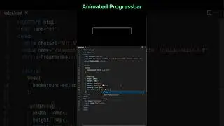 Animated Progress Bar using Html CSS JavaScript