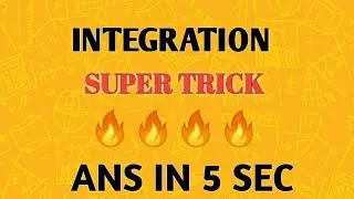 Integration super trick (ans in 5 sec) for jee mains/nda/air force/navy/class 12 | math tricks point
