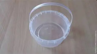 Корзина из пластиковой банки своими руками