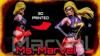Unleashing Ms. Marvel through Colorful Art: Painting a 3D Print of Ms. Marvel