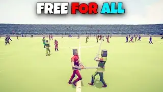 FREE FOR ALL IN SOCCER STADIUM - Totally Accurate Battle Simulator TABS