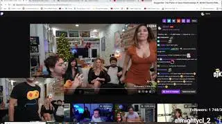 Destiny gets caught staring at Alinity's ass