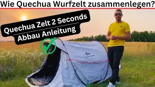 Wie Quechua Wurfzelt zusammenlegen? Quechua Zelt 2 Seconds Abbau Anleitung