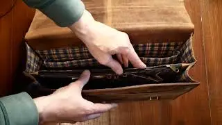 RUAVITAGE HERITAGE Maletín de Piel Hombre / Pasta Executiva Portátil Pele