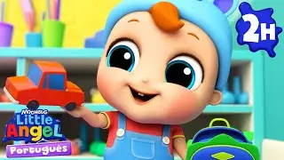 Joãozinho Aprende a Brincar na Escolinha | 2 HORAS DE LITTLE ANGEL! | Músicas Infantis em Português