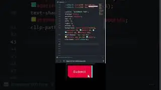Amazing Submit Button Animation Only CSS 
