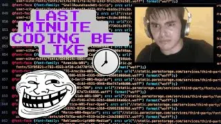 Last minute coding be like 😂😂 