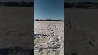 Зимняя рыбалка в Мелькене