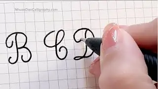 How to Write Neat and Clean French Cursive Handwriting | Capital & Small Letters A to Z