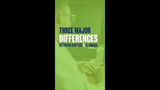 Three differences between SAP ECC and SAP S/4HANA that you need to know!