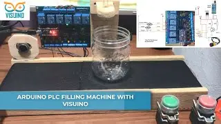 Programming Arduino PLC based Bottle Filling Machine with Visuino