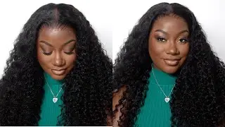 The Easiest Install! Voluminous Deep Wave Lace Frontal Wig | Pre-Plucked Ft Alipearl Hair