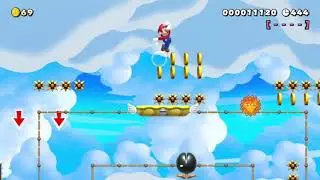 9-6 Parcour above the clouds! (100% Walkthrough)