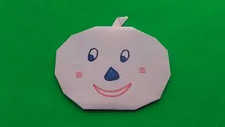 Оригами яблоко. Как сделать яблоко из бумаги оригами. How to make origami apple out of paper