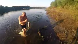 Рыбалка на Оке в Рязанской области.