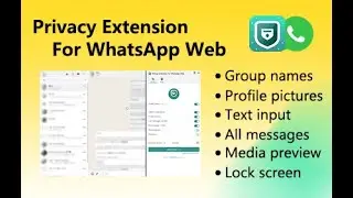 Privacy on WhatsApp Web! Use Privacy Extensions to Customize Blur | Easy Laptop Tips for Blurring