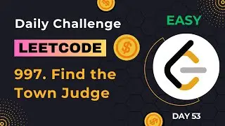 ✅Day 53 | LeetCode 997. Find the Town Judge #dailychallenge #leetcode #solution #problemoftheday
