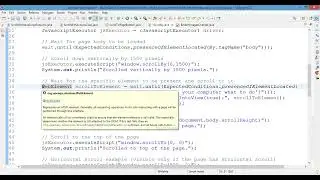 ⚡ Scrolling a Web Page in Java Selenium Using JavaScriptExecutor