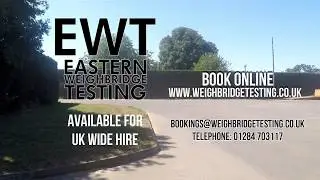 EWT Weighbridge Testing - Calibration Check on a Weighbridge